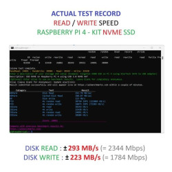 KIT-2A(256)  Raspberry Pi 4 (4GB RAM) KIT NVME SSD 256GB - Complete SET SIAP PAKAI
